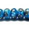 10413501 - Seven Zircon Blue Treasures Rondelle Beads