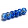 10413621 - Six Sky Blue Treasures Rondelle Beads