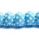 10414001 - Seven Polka Dots on Baby Blue Rondelle Beads