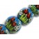 10414112 - Four Red Calla Lily Lake Lentil Beads