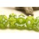 10500401 - Seven Matte-Finished Green Rondelle Beads