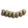 10504901 - Seven Moss Green w/Metal Dots Rondelle Beads