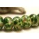10505501 - Seven Jamaica Forest Rondelle Beads