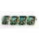 10505814 - Four Mint Stardust Pillow Beads
