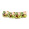 10506014 - Four Ladybug on Spring Green Pillow Beads