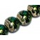 10506412 - Four Olivine Lentil Beads