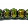 10507301 - Seven Herbal Garden Shimmer Rondelle Beads