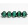 10507807 - Five Seafoam Shimmer Crystal  Shaped Beads