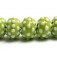 10508201 - Seven Polka Dots on Lime Green Rondelle Beads