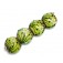 10508412 - Four Spring Green Florals Lentil Beads