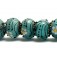 10508501 - Seven Seafoam Florals Rondelle Beads