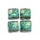 10508514 - Four Seafoam Florals Pillow Beads