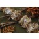 10601202 - Seven Dark Amethyst w/Silver Foil Lentil Beads