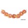 10601602 - Seven Orange  & Purple Lentil Beads