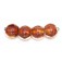 10601812 - Four Orange & Purple Lentil Beads