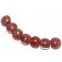 10602102 - Seven Yellow-orange & Purple Free Style Lentil Beads