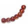 10602102 - Seven Yellow-orange & Purple Free Style Lentil Beads