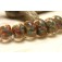 10602401 - Seven Blue, Green & Purple Free Style Rondelle Beads