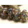 10602521 - Six Blue Free Style Rondelle Beads