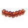 10602601 - Seven Orange & Purple Free Style Rondelle Beads