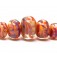 10602611 - Five Graduated Orange & Purple FreeStyle Rondelle Bds