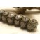 10602801 - Seven Lavender Pink w/Metal Dots Rondelle Beads