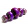 10604011 - Five Violet Shimmer Graduated Rondelle Beads