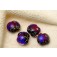 10604012 - Four Violet Shimmer Lentil Beads