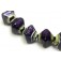 10604307 - Five Indigo Jewel Ridge Crystal  Shaped Beads
