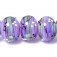 10604821 - Six Lilac Tea Party Rondelle Beads