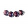 10605012 - Four Purple Rainbow Lentil Beads