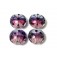 10605012 - Four Purple Rainbow Lentil Beads