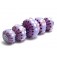 10605111 - Five Purple Blossom Graduated Rondelle Beads