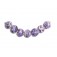 10605202 - Seven Lavender Rock River Lentil Beads
