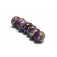 10605401 - Seven Purple Meadow Rondelle Beads