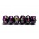 10605421 - Six Purple Meadow Rondelle Beads