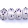 10605641 - Eight Dusty Violet Party Rondelle Beads 