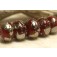 10704201 - Seven Regal Red Metallic Rondelle Beads