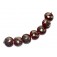 10704202 - Seven Regal Red Metallic Lentil Beads