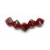 10704207 - Five Regal Red Metallic Crystal Beads