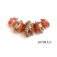 10704311 - Five Graduated Pink/Soft Orange Rondelle Beads