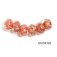 10704501 - Six Orange Rondelle Beads