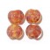 10704512 - Four Orange Lentil Beads