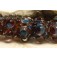 10704821 - Six Red w/Blue Rondelle Beads