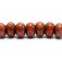 10705201 - Seven Coral w/Metal Dots Rondelle Beads