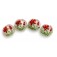 10706112 - Four Crimson Flower Lentil Bead