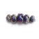 10706311 - Five Graduated Amethyst Jewel Celestial Rondelle Beads
