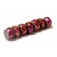 10706701 - Seven Passion Pink Shimmer Rondelle Beads