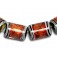 10706803 - Six Bonfire Shimmer Mini Kalera Beads