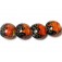 10706812 - Four Bonfire Shimmer Lentil Beads